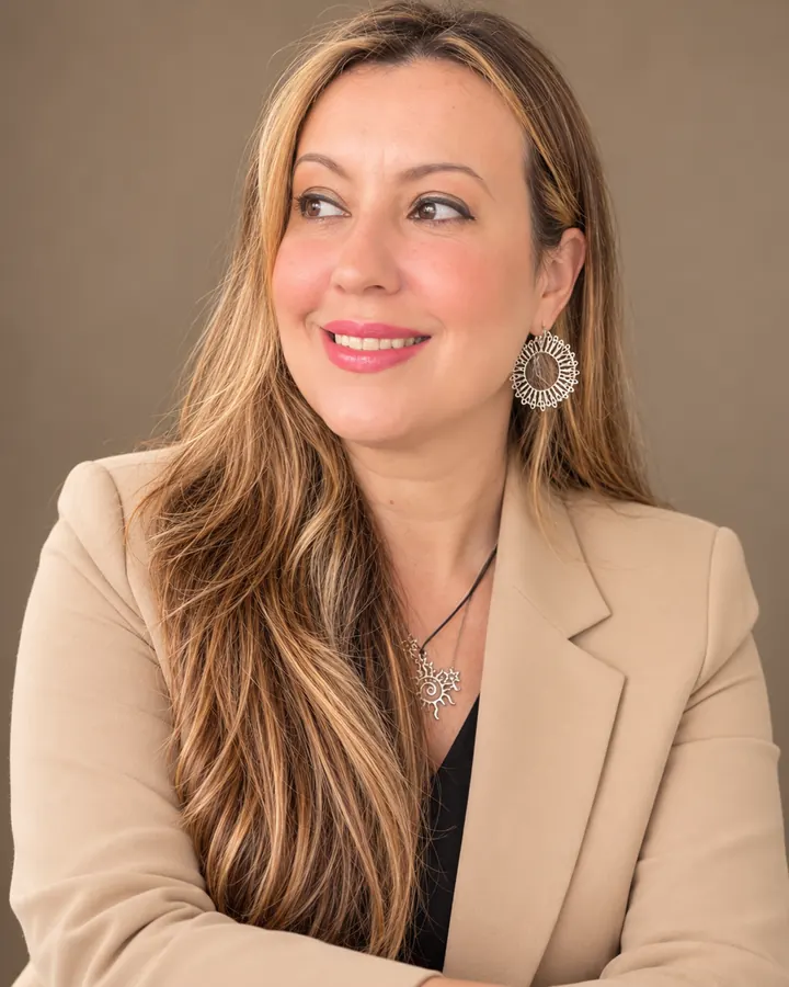 Retrato de Helida Trentin, fundadora da FORTALECEMOS